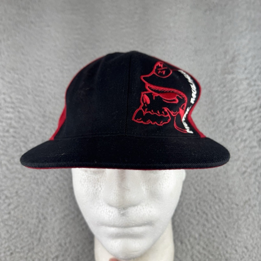 Vintage METAL MULISHA Flexfit Hat/Cap Signed By Riders Size‎ S-M Black & Red